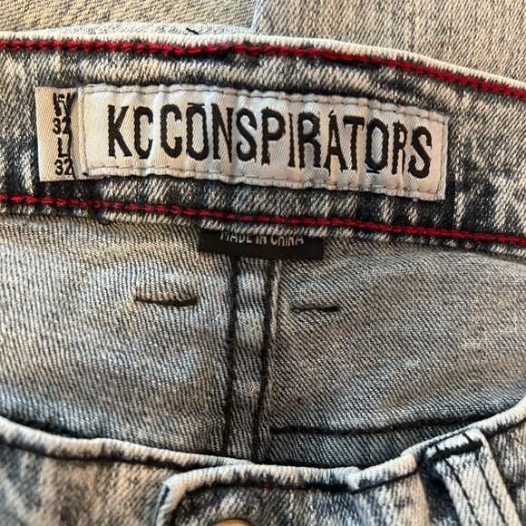 KC Conspiritors Button Fly Skinny Jeans Sz 32 - Picture 3 of 9